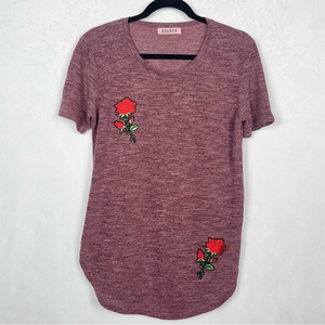 Retro Women's Shirt, Embroidery Roses‎